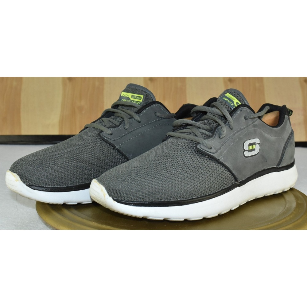 Skechers Counterpart Men Shoes Size 12 Gray Comfort Running Sneakers